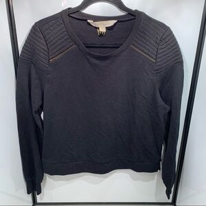 Nicki Minaj Sweater Women Size XL Black Long Sleeve Padded Shoulders